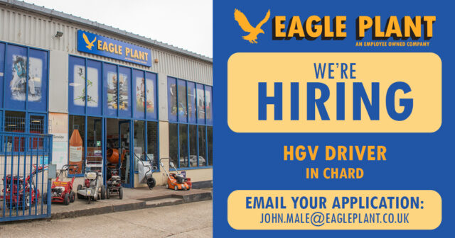 We're seeking a Lorry Driver in Chard, TA20 1BB 🦅If you have a Class 2 driver's License and would like to drive for a Plant & Tool hire company, then we want to hear from you!The RoleThe role will involve working with the Chard depot to deliver and collect both large and small plant machinery. A Class 1 or Class 2 License with CPC hours is required, and experience in the plant hire industry would be an advantage, although full training is provided.· Delivering and collecting our own plant and machinery from customer sites.· Transporting customers’ own machines safely and efficiently· Ensuring all loads are secured and handled in line with safety standards· Carrying out routine vehicle checks and reporting any issues· Providing a friendly, professional service to our customersBenefits include:✅ 21 Days Holiday + Bank Holidays pro-rata✅ Company pension✅ Training and development opportunities✅ Competitive salary✅ Profit-based bonus schemeTo apply, send your CV directly to: john.male@eagleplant.co.uk