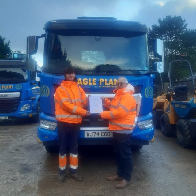 It may be gloomy in Redruth, but there’s reason to celebrate. One of our apprentices, Liam, was presented with his Level 2 Land based Service Engineer certificate yesterday.Liam gained a distinction grade for his work and has become an integral part of the team since joining us in August 2023.www.eagleplant.co.uk/branch/redruth-plant