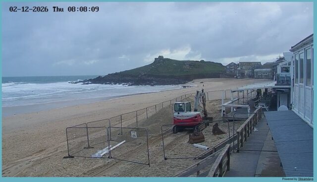 Eagle Plant Redruth starts early sand castle building competition on Porthmeor Beach St Ives.For excavators from 1 tonne to 14 tonnes give the depot a call 01872 863231 option 2