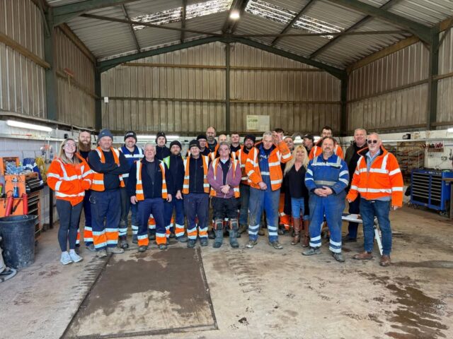 Well the teams from Eagle Plant Redruth and Truro got together today to celebrate the retirement of Steve as always marked with a traditional pasty lunch and a visit from the MD.Steve has been instrumental in the setting up the depot  both when we were based in the Mount Wellington site and our new home at United RoadThe 9 years he has been at Eagle seem to have flown by and he is a going to be missed by all, although it was mentioned by someone that after working with a certain person for the past 24 years he deserves his retirement.Enjoy your well earned rest Steve.