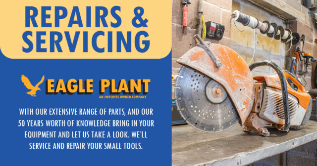 Did you know we can repair and service your tools? 🧰Bring yours in now:Cambridge Road, Granby Industrial Estate, Weymouth, DT4 9TJwww.eagleplant.co.uk/branch/weymouth